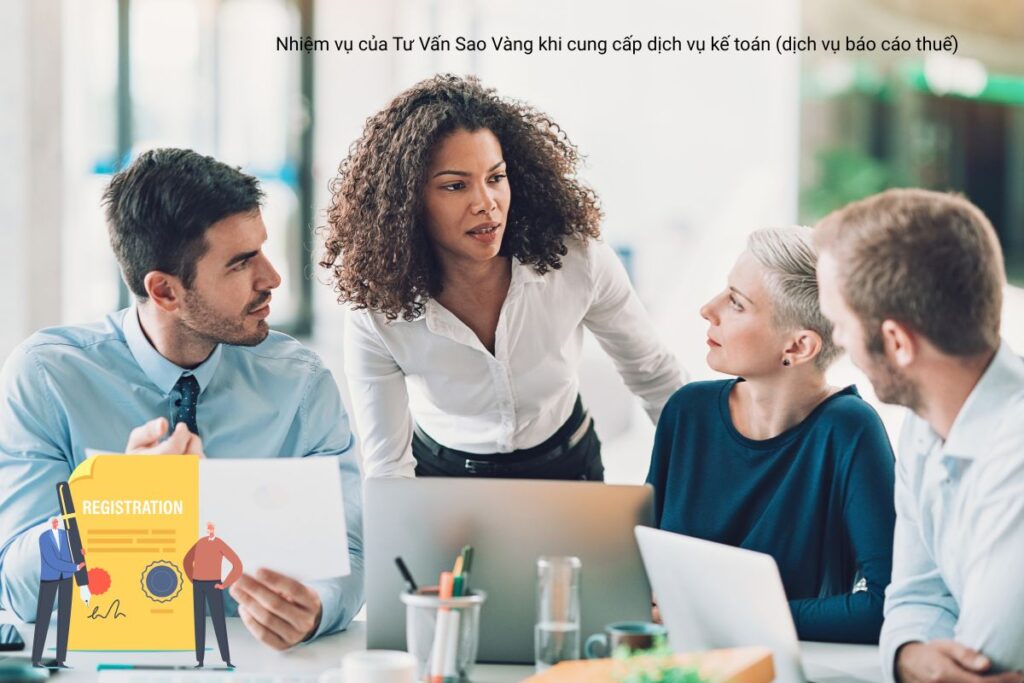 Nhiệm vụ của Tư Vấn Sao Vàng khi cung cấp dịch vụ kế toán (dịch vụ báo cáo thuế)