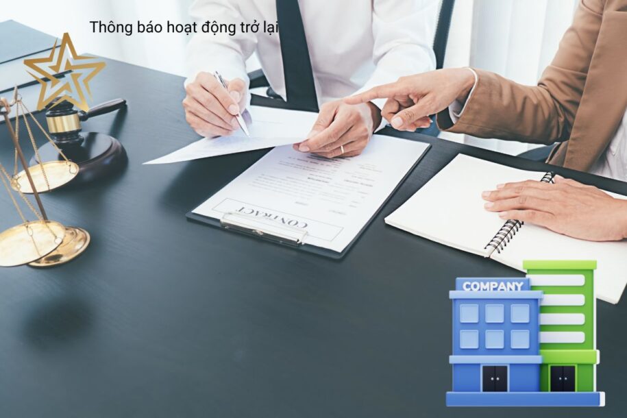 Thông báo hoạt động trở lại